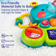 HOLA Baby Toys 6 to 12 Months, Toys of Baby 12 Months, Musical Elephant Piano Baby Toys 6 Months Plus 12 18 Months, Interactive Early Learning Toys for 6 Month Old Babies Girls Boys Gifts