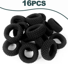 Hanyousheng 16 Pcs Thick Cotton Hair Bands, Seamless Hair Ties, Thick Stretchy Ponytail Holders Elastic Hair Bobbles, No Crease No Slip Hair Band for Women,Girl,Thick Heavy and Curly Hair