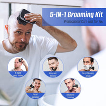 Head Shaver for Bald Men, zerotop 5-in-1 Electric 8D Bald Head Shaver Cordless USB Rechargeable Bald Head Razor IPX6 Waterproof Wet  Dry Rotary Shaver Grooming Kit with Beard Clippers Nose Trimmer