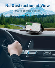 Car Phone Holder, 360 Rotatable Phone Holder for Car Dashboard, Horizontal & Vertical Viewing Car Phone MountWashable Reusable Car Mobile Phone Holder, for iPhone Samsung Android Smartphones (Black)