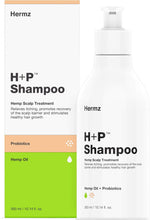 Hermz H+P Antimicrobial Shampoo: Hemp, Probiotics & Salicylic Acid - Deeply Nourishing Scalp, Therapeutic Treatment of Seborrhoeic Dermatitis and Psoriasis