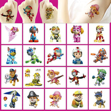 20 Sheets PAW Patrol Temporary Tattoos Stickers Birthday Party Supplies Anime Cartoon Fake Tattoos Stickers Party Favors for Kids Boys Girls