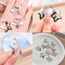 30 Pieces Star Hair Clips Silver Star Hair Clips Y2k Accessories Star Clips Banana Hair Clip Wedding Hair Accessories Hairclips Metal Hair Clips for Girls for Baby Girls Toddlers Kids Teens Women