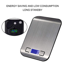 Digital Kitchen Scales, 5 kg Electronic Cooking Scales, Stylish Ultra-Thin Food Scales, Electronic Cooking Scales For Home And Kitchen With Lcd Display and Tare Function. (Silver-5kg)