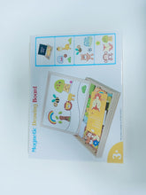 Jojoin Wooden Magnetic Puzzle, 110 PCS Magnetic Board Puzzle Games, Sports Theme Animal Pattern, Double Sided Jigsaw, Drawing Easel Blackboard Educational Wood Toys Gift for Boys Girls Kids 3+