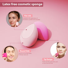 MUUK Makeup Sponge Blender 4 Pack Foundation Sponge Latex Free Beauty Blender Applicator With Sponge Holder Case Ideal For Foundation, Powder and Cream