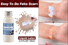 Halloween Fake Blood Kit, Halloween Special Effects Makeup - Washable 2 x 58ml Artificial Blood, 30ml Fake Blood Spray, 28ml Liquid Latex, Realistic Wounds Scars for Zombie Vampire Cosplay