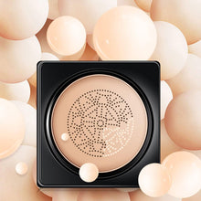 Mushroom Head Air Cushion CC Cream Foundation Cover Concealer Nude Makeup Moisturizing Brightening Pigment Liquid Foundation, Even Skin Tone Makeup Base (Natural)