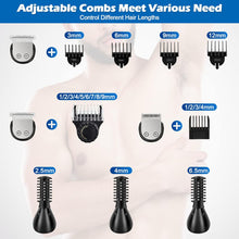 Hair Clippers for Men Victop Cordless Hair Trimmer Shaver Electric Self Hair Clipper Professional Stubble Trimmers 7 in 1 Mens Hair Cutting Gromming Kit with Beard Trimmer Nose Trimmer Body Grommer