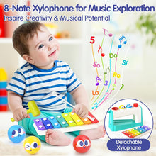 HOLA Toys for 1 Year Old Boys, Xylophone for 1 Year Old Boy Toys, Pounding Toddler Toys for 1 Year Old Girls Gifts, Baby Toys 12 Months with 3 Balls & Hammer, 1st Birthday Gifts for Girls Boy
