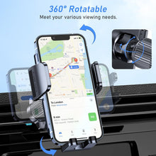 Blukar Car Phone Holder, Air Vent Car Phone Mount Cradle for 360 Rotation, Upgraded Ultra Stable Hook Clip - One Button Release Function for iPhone, Galaxy All 4.0''-7.0'' Smartphones