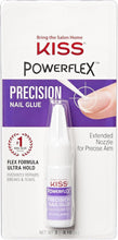 KISS Powerflex Precision Nail Glue, Flex Formula for Ultra Hold of False Nails, Instantly Repairs Breaks and Tears