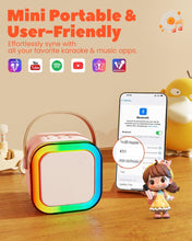 Kids Karaoke Machine 2 Microphones: Gift for Girls Boys Kids Birthday Present - Mini Karaoke Machine with Karaoke Wireless Microphones - Portable Music Speaker Toy for Ages 3-12 Children - Pink 2 Mics