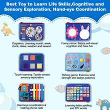 JHkim Busy Board Montessori Toys, Baby Toys for 1 2 3 4 Year Old Boys Girls, Sensory Toys for Toddlers Age 1-4, Educational Toys Busy Book Learning Activities, Kids Gifts Travel Toys for Airplane Car