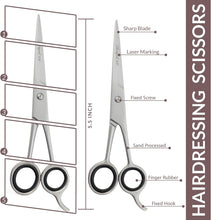 Haryali London Professional Hairdressing Scissor for Barber, Hairdressers Stainless Steel Hair Cutting Shears - for Salon Barbers, Men, Women, Children and Adults