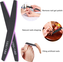 Kafeiya Professional Nail Files,5 PCS Nail File Double Sided Emery Board(100/180 Grit),Washable Emery Board Manicure Tools,Nail Styling Tools,Pet Grooming Tools for Home and Salon Use