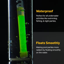 6 Inches Long 32 Pcs Glow Sticks Large Party Packs - Ultra Bright Mega Pack Sticks in 8 Colours - Neon UV Accessories for Festivals, Halloween, Camping & Cycling