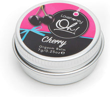 Lovehoney Oh! Cherry Flavoured Balm - Enriched with Essential Oils to Nourish and Moisturise for Women, Men & Couples - Heightens Sensitivity - Petite Travel Size - 7g