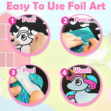 LIKYMO Foil Art for Kids - Art and Craft for Kids, Foil Craft No Mess Creative DIY Activity Toys for 4, 5, 6, 7, 8, 9 Year Old Girls Boys Gifts (Princess)