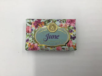 June - Gift Soap Bar For Her Birthday Rose Scent Mum Grandmother Cleanser Lather Present Girl