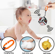 Jiosdo Black and White High Contrast Baby Toys 0-3 Months for Newborn, Sensory Toys for Babies Soft Book, Baby Book for Early Education, Infant Tummy Time Toys 0 6 Months Baby Gifts (3 Pcs)