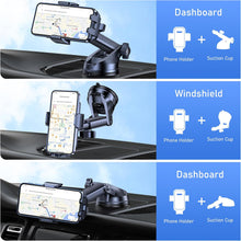 Blukar Car Phone Holder, Adjustable Car Phone Mount 360 Rotation for Dashboard/Windscreen, Upgraded Strong Suction - One Button Release Automobile Cradle for iPhone 4.0''-7.0'' Smartphones