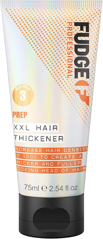 Fudge Professional XXL Hair Thickener, Heat Activated Styling Cream, for Thinning And Fine Hair, Thicker And Fuller Hair Results, 75 ml