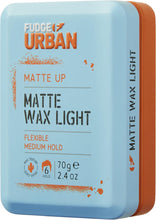 Fudge Urban Matte Wax Light, Flexible Hold All Day Styling, Non-Sticky and Invisible Texture, Hair Wax for Men, 70 g