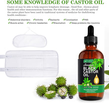 Jamaican Black Castor Oil,120ML Massage Oil for Aromatherapy, 100% Pure Natural Cold Pressed Organic Castor Oil,Stimulate Growth for Hair,Eyelashes,Eyebrows,Skin Moisturizer & Hair Oil and Body Oil