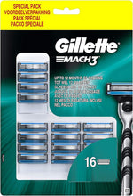 Gillette Razor Blades 16Pcs for Men Mach 3, 200 g