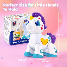 hahaland Unicorn Toys for 1 Year Old Girl, Montessori Toys for 1 Year Old Girl Musical Light up Kid Girl Interactive Travel Toys Baby Toys 12-18 Months 1+ Year Old Girl Birthday Gifts