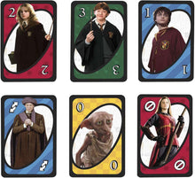 Mattel Games UNO Harry Potter Card Game, Movie-Themed Collectors Deck of 112 Cards with Hogwarts Character Images, Gift for Fans Ages 7 Years+, FNC42