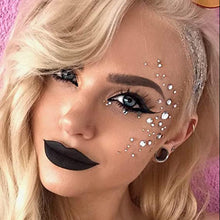 4 Set Face Gems Jewels Stick for Women Mermaid Eye Face Body Rhinestones Makeup Festival Rave Party Club Halloween Cosplay Stick Body Eye Face Jewels Gems Rhinestones Temporary Tattoos (Stars)