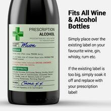 Funny Prescription Wine Label & Gift Bag Premium Quality. Funny Gifts for Women & Men. Teacher Gifts, Prescription Wine Prosecco Gifts for Women. Birthday Gifts, Dad Gifts, Unusual Gifts