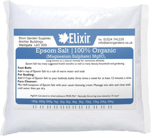 Elixir Gardens  EPSOM BATH SALT 20KG/100% MEDICAL/FCC FOOD GRADE MAGNESIUM SULPHATE HEPTAHYDRATE Supplied as 2 x 10kg