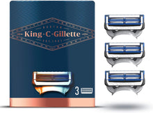 Gillette King C. Men's Razor Blades for Neck, 3 Blades - 20 Litres