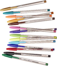 BIC Cristal Multi Colour Ballpoint Pens, Assorted Colors Every-day Biro Pens with Wide Point (1.6 mm), Pack of 20