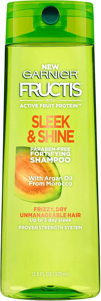 Garnier Fructis Sleek & Shine Shampoo, Frizzy, Dry, Unmanageable Hair, 12.5 fl. oz. 12.5 Fluid Ounce