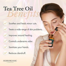 HerbOrganic Anti-bacterial Tea Tree Oil  100 ml  Organic  Antiseptic  For Acne and Redness of Skin  For Pimples and Nail Fungus  Aromatherapy