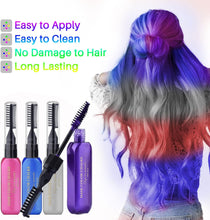 Hair Chalks for Girls, 4pcs Coloured Hair Dye Temporary, Washable Hair Spray Colour for Kids Men and Woman (Purple, Pink, Blue, Silver grey-15ml per Bottle)