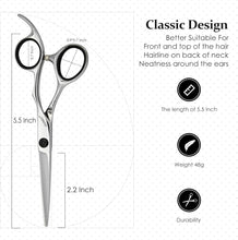 GUNST Hairdressing Scissors for Professional Barbers, 5,5 Inch in Silver