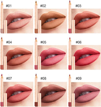 12 Colors Matte Lip Liner Pens Set Long-Lasting Creamy Lip Liner Natural Lip Makeup Soft Pencils Lipstick Set