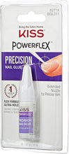 KISS Powerflex Precision Nail Glue, Flex Formula for Ultra Hold of False Nails, Instantly Repairs Breaks and Tears