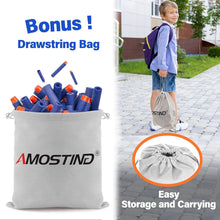 AMOSTING 100PCS Refill Foam Darts Bullets for Nerf N-Strike Elite 2.0 Series,Compatible with All Elite Blasters-Blue