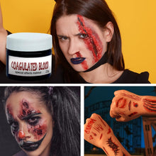 Halloween Makeup Halloween Liquid Latex Special Effects SFX Makeup Kit Fake Scar Wound Modeling Skin Wax with Spatula, Fake Blood Gel Scar Wax Kit SFX Make up for Halloween Cosplay