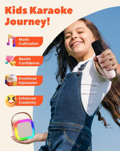 Kids Karaoke Machine 2 Microphones: Gift for Girls Boys Kids Birthday Present - Mini Karaoke Machine with Karaoke Wireless Microphones - Portable Music Speaker Toy for Ages 3-12 Children - Pink 2 Mics