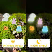 LALASTYLE 64pcs Luminous Resin Animal, Tiny Toy Resin Frogs, Dogs, Rabbit, Duck, Miniature Resin Frogs Glow in the Dark, Mini Landscape for Garden Dollhouse Decoration