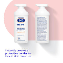E45 Cream 500 g  E45 Cream for Dry, Irritated Skin  Moisturiser to Soothe Dry & Sensitive Skin - Dermatologically Tested Eczema Dermatitis Cream  Non-Greasy Body Face Hand Cream  Clinically Proven