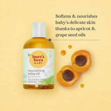 Burt's Bees Baby Oil, Nourishing Baby Moisturiser With Apricot Oil, Paediatrician-Tested, 115ml