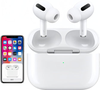 Ear Buds Wireless Earbuds AirBuds Pods Bluetooth Headphones with Noise Reduction,in-Ear Ear Buds Sport Earphones IPX7 Waterproof Auto Pairing Fast Charging HD Mic Headsets,for Android/IOS/AirPods